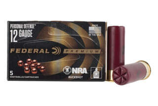 Federal Premium Personal Defense 12 Gauge NRA Buckshot - 2.75'' 00 Buck - Box of 5